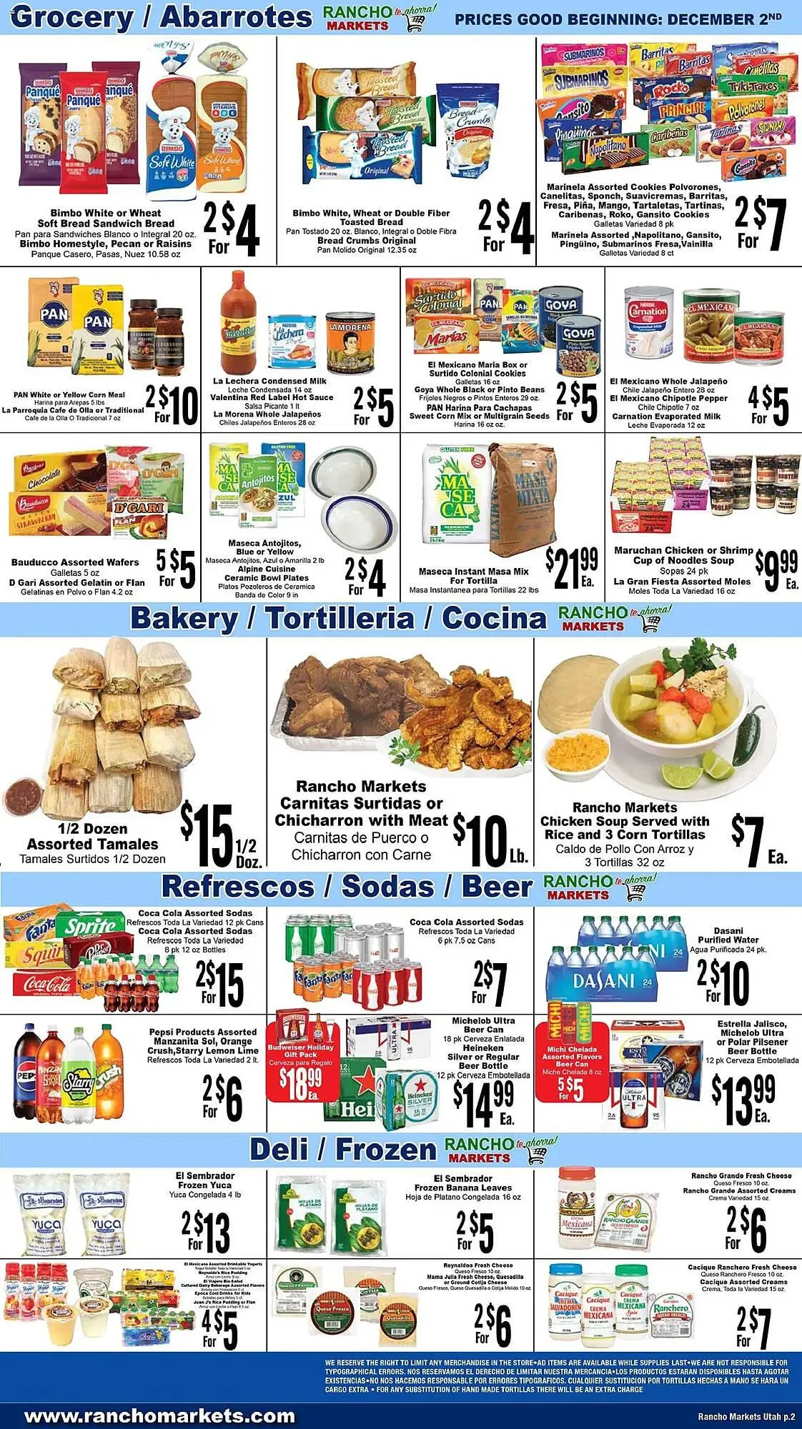 Weekly ad Rancho Markets weekly ad from December 2 to December 9 2025 - Page 2