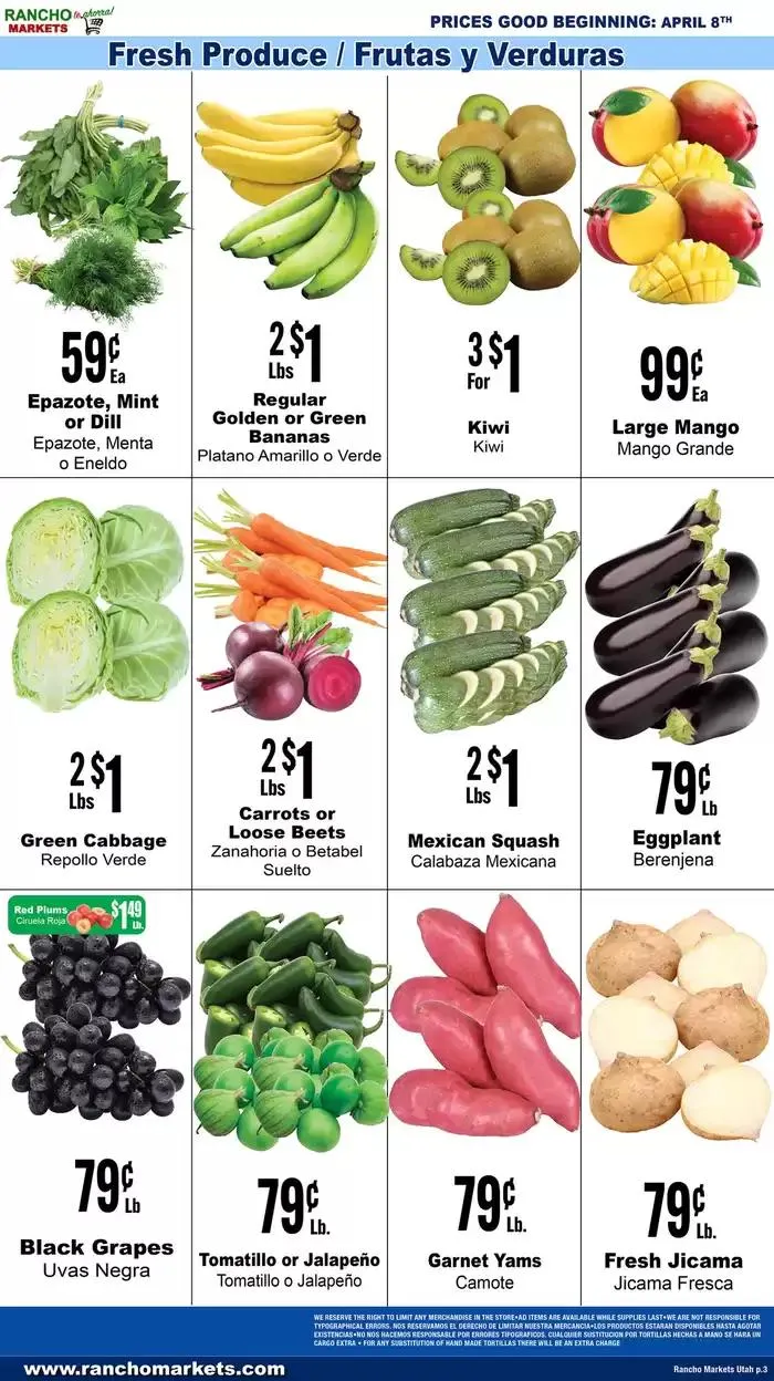 Weekly ad Flyer Rancho Markets from April 8 to April 22 2025 - Page 3