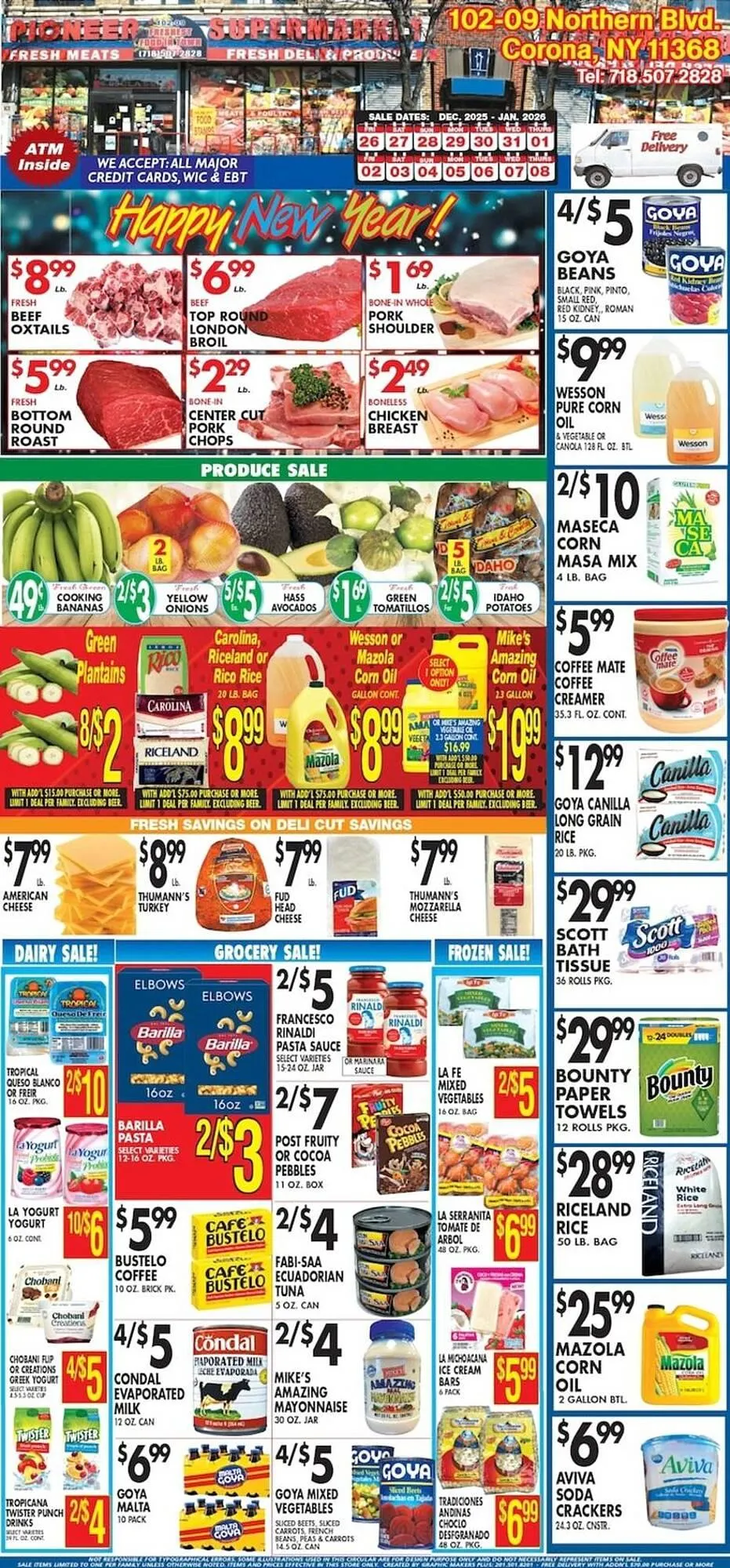 Weekly ad Pioneer Supermarkets weekly ad from December 26 to January 8 2026 - Page 1