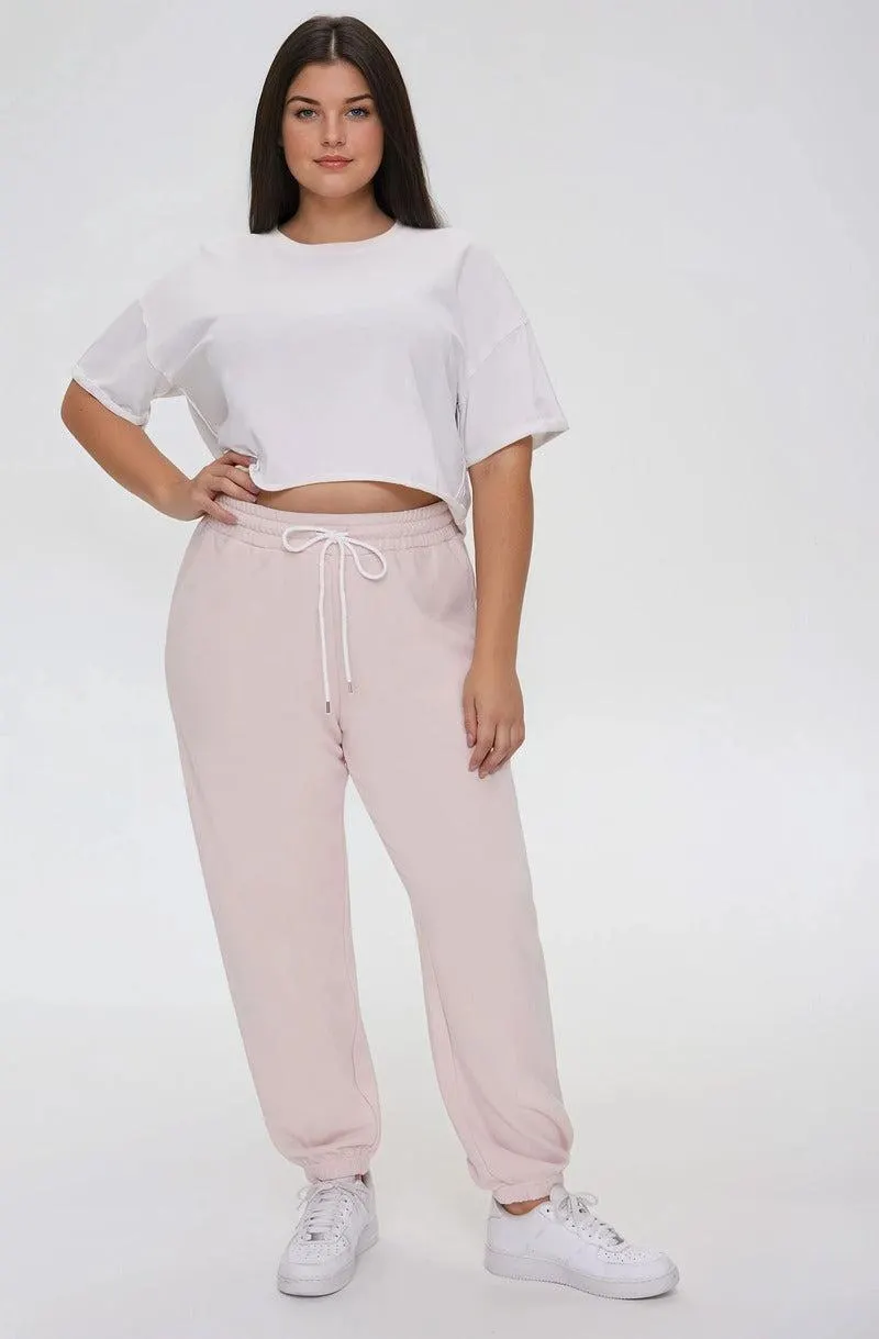 Plus Size Fleece Joggers