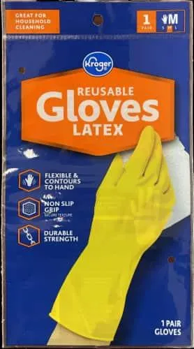 Kroger® Reusable Latex Gloves - Yellow
