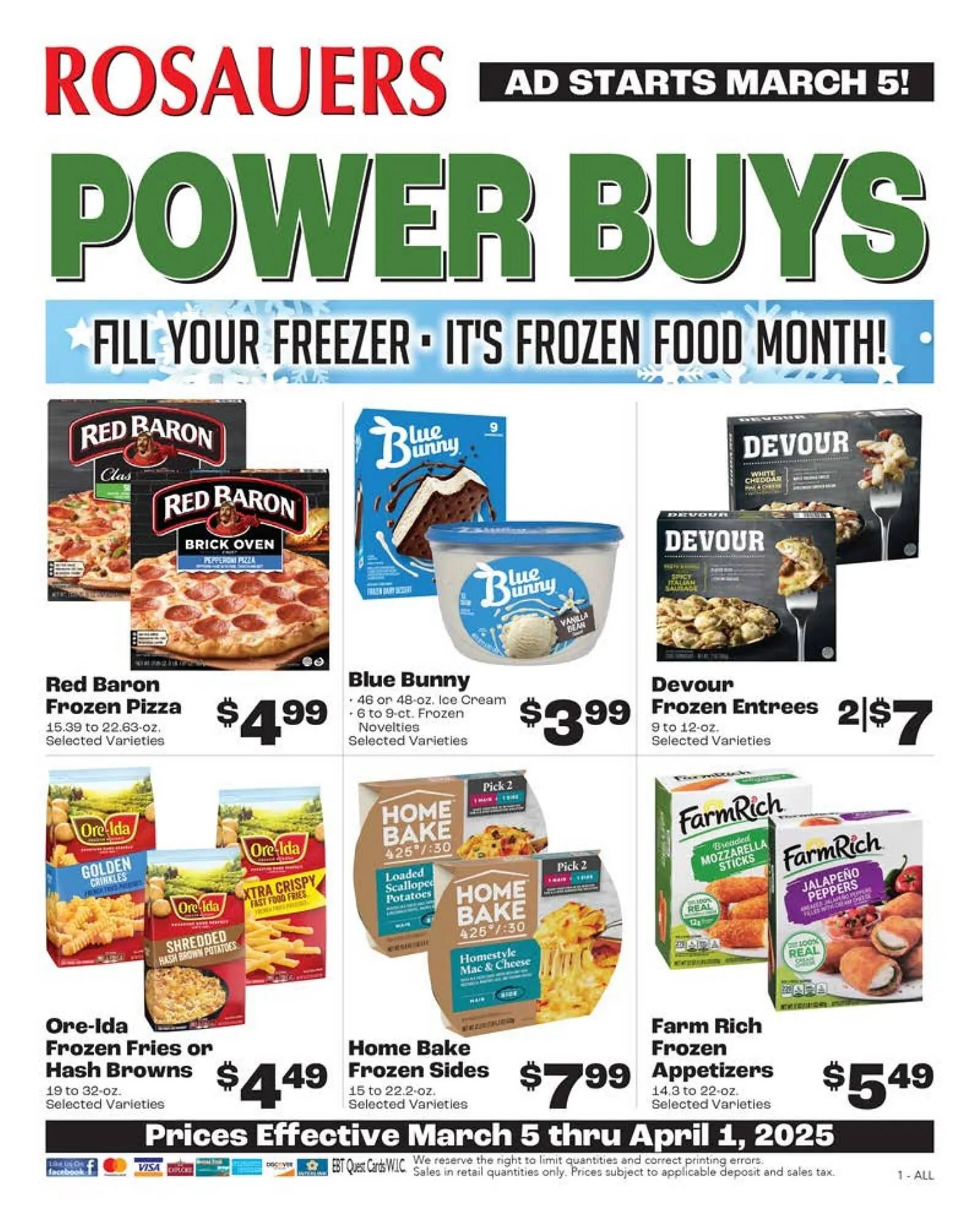 Weekly ad Rosauers Weekly Ad from March 5 to April 1 2025 - Page 1