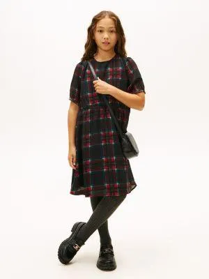 Kids' Plaid Georgette Dress