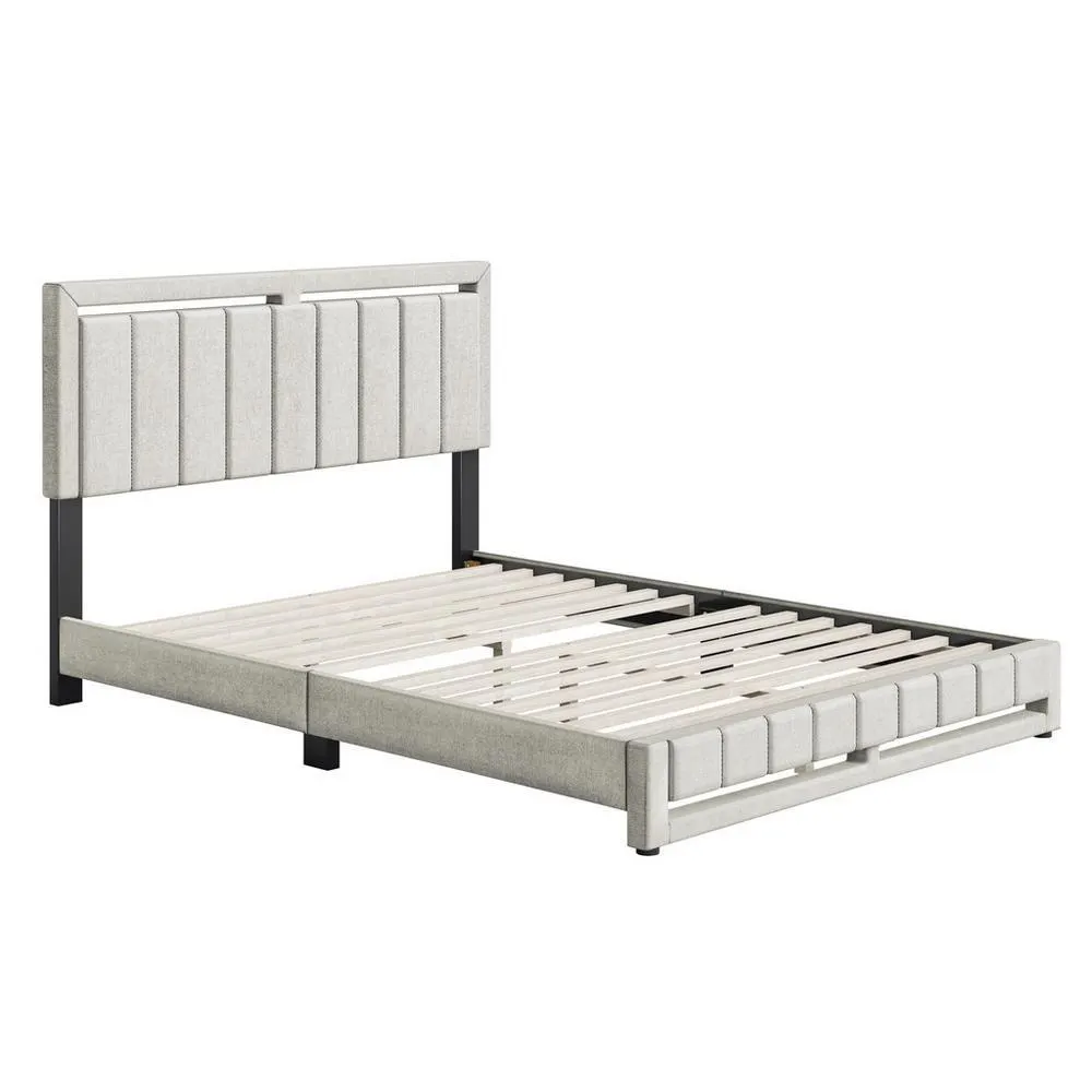Shiloh King Platform Bed - White