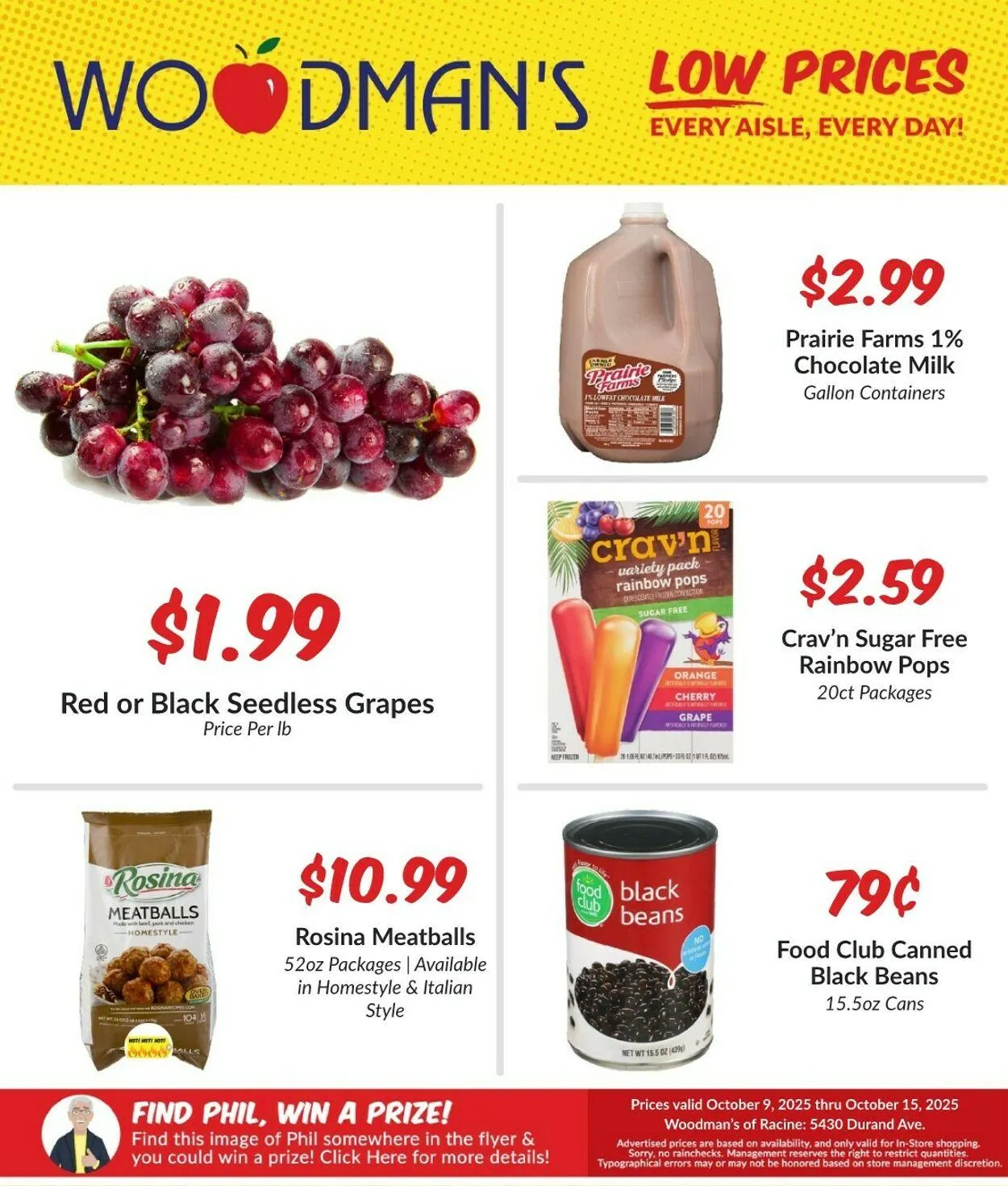 Weekly ad Woodman's Market - RACINE, WI from October 9 to October 15 2025 - Page 1
