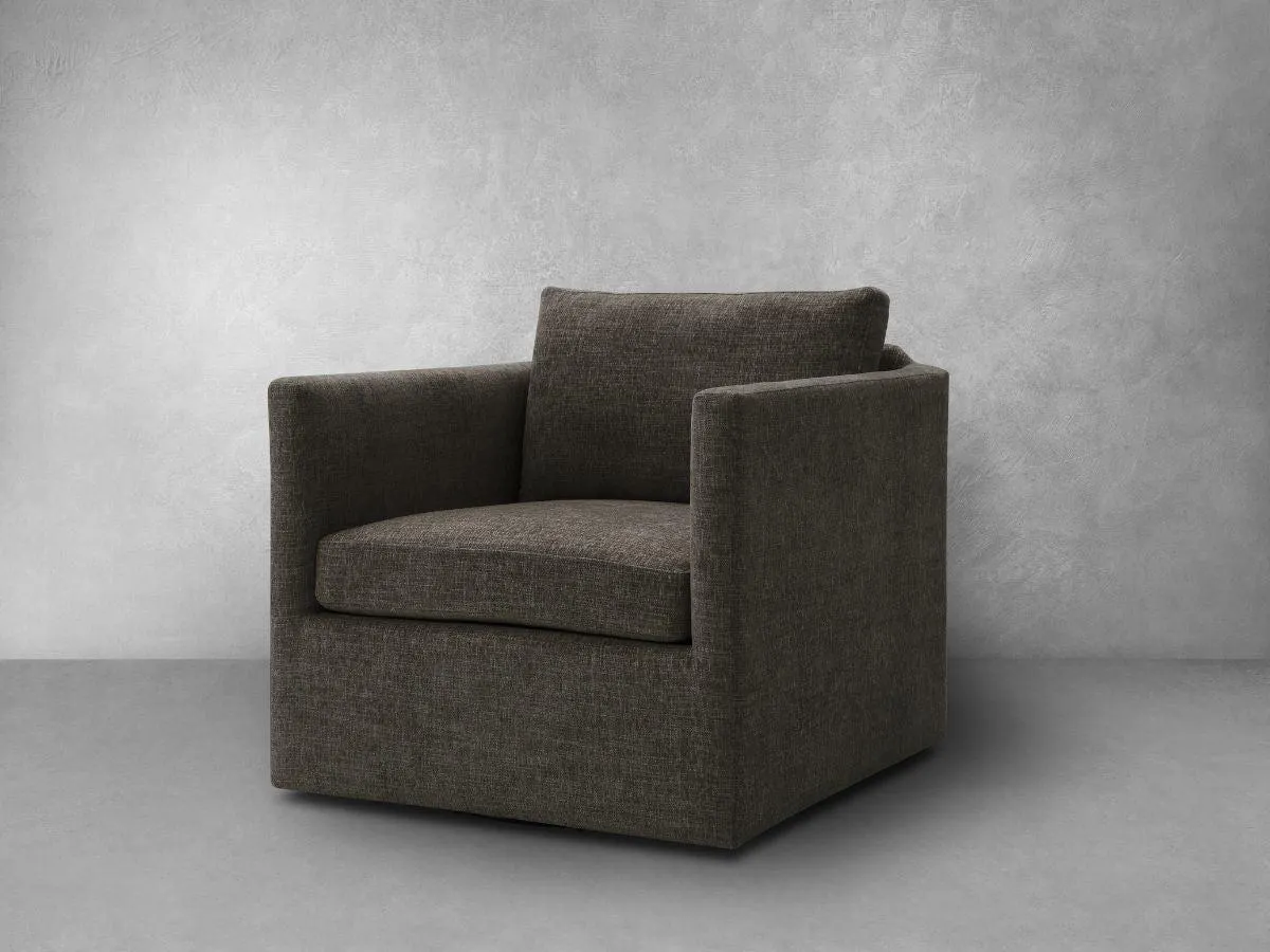 Samson Swivel Chair - Charcoal