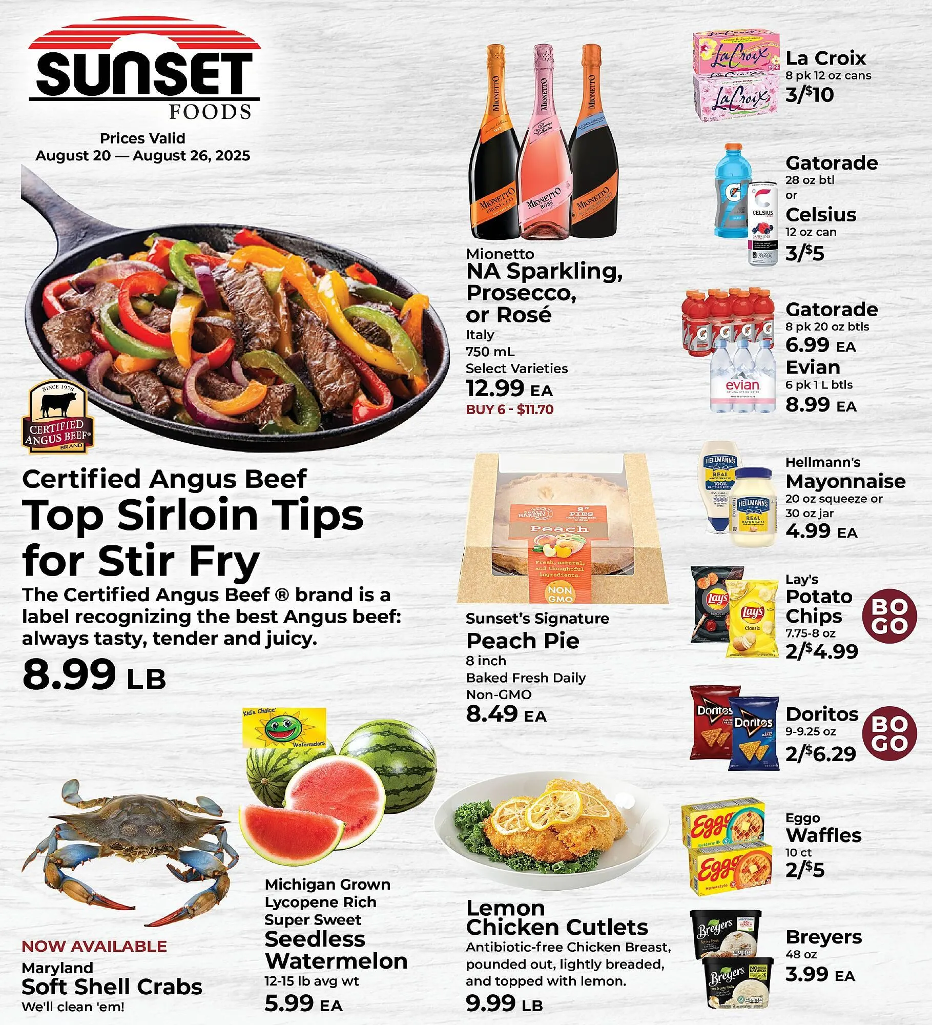 Weekly ad Sunset Foods Weekly Ad from August 20 to August 26 2025 - Page 1