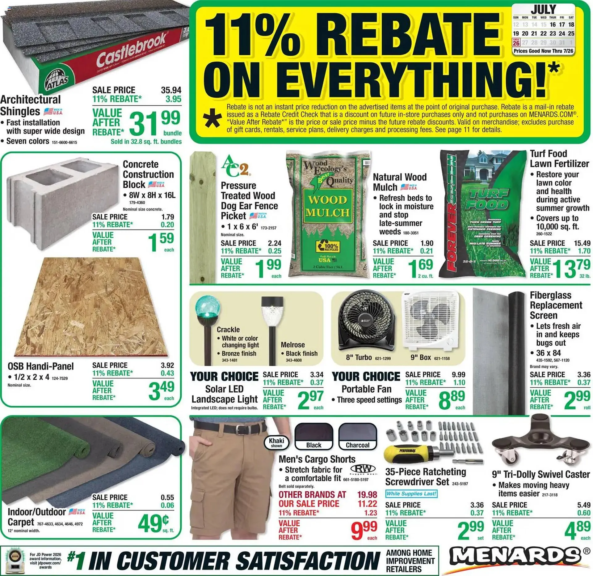 Menards weekly ad - 1