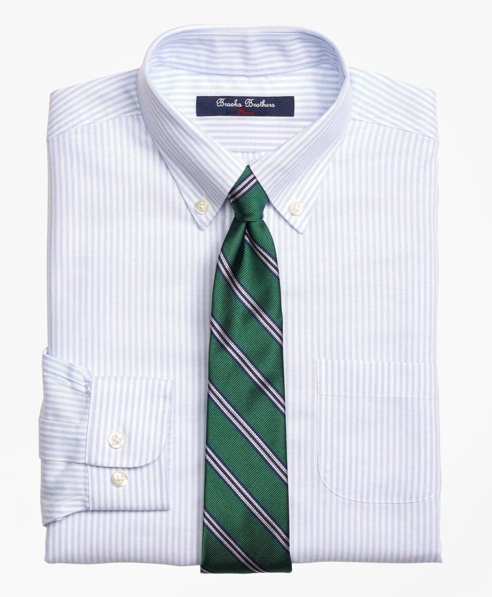 Boys Non-Iron Supima ® Cotton Oxford Stripe Dress Shirt