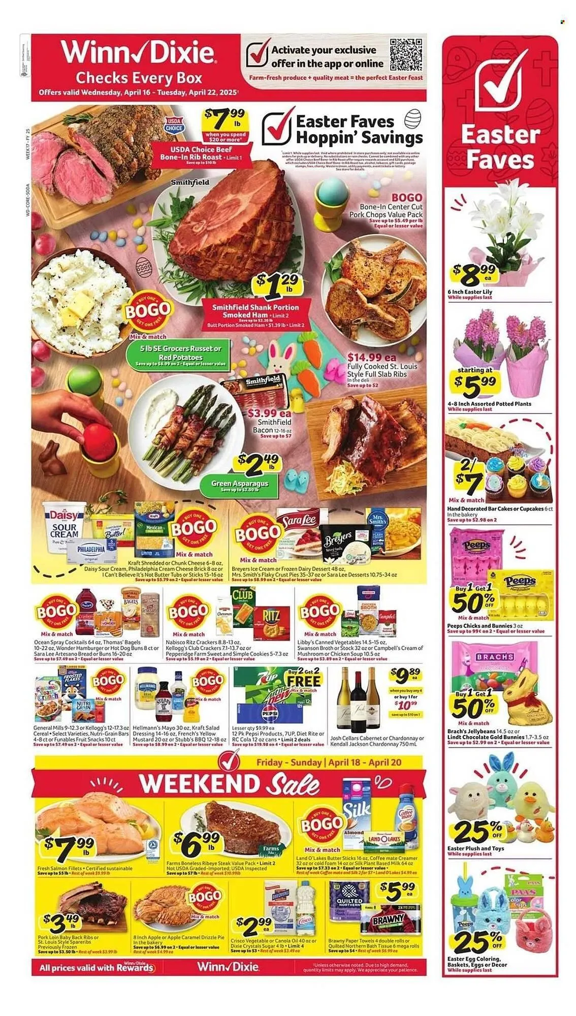 Weekly ad Winn Dixie Weekly Ad from April 16 to April 22 2025 - Page 1