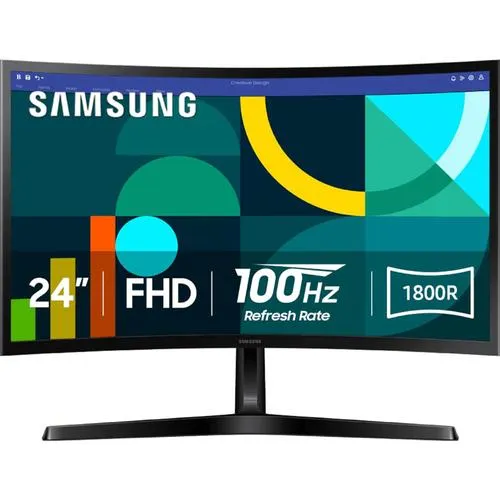 Samsung 24" Essential S3 (S36GD) Series FHD 100Hz 16:9 VA 1800R Curved Monitor