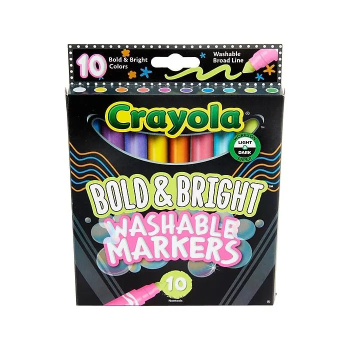 Crayola Bold & Bright Washable Markers,