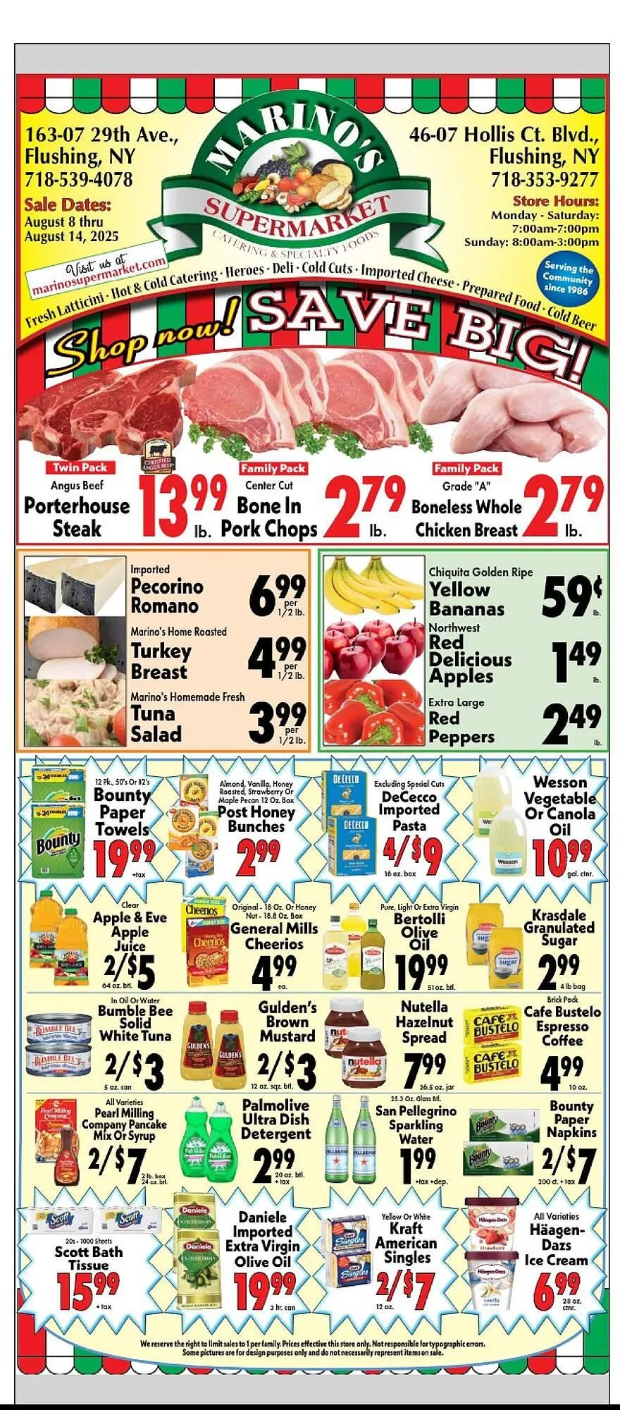 Marinos Supermarket Weekly Ad - 1