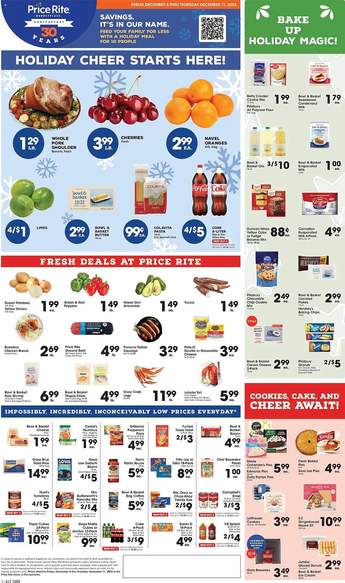 Weekly ad Price Rite circular from December 5 to December 12 2025 - Page 1