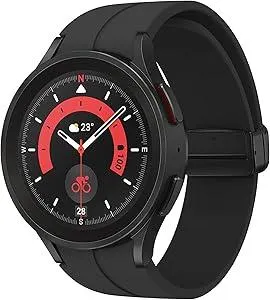 SAMSUNG Galaxy Watch 5 Pro 45mm Bluetooth Smartwatch w/Body, Health, Fitness and Sleep Tracker, Black (Renewed)