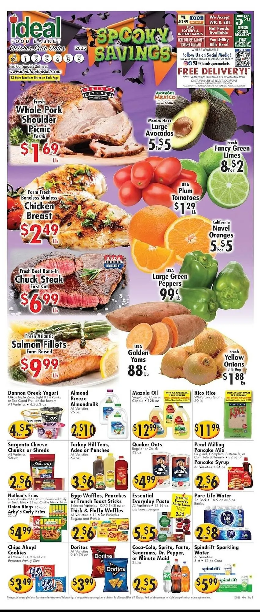 Weekly ad Ideal Food Basket circular from October 31 to November 6 2025 - Page 1