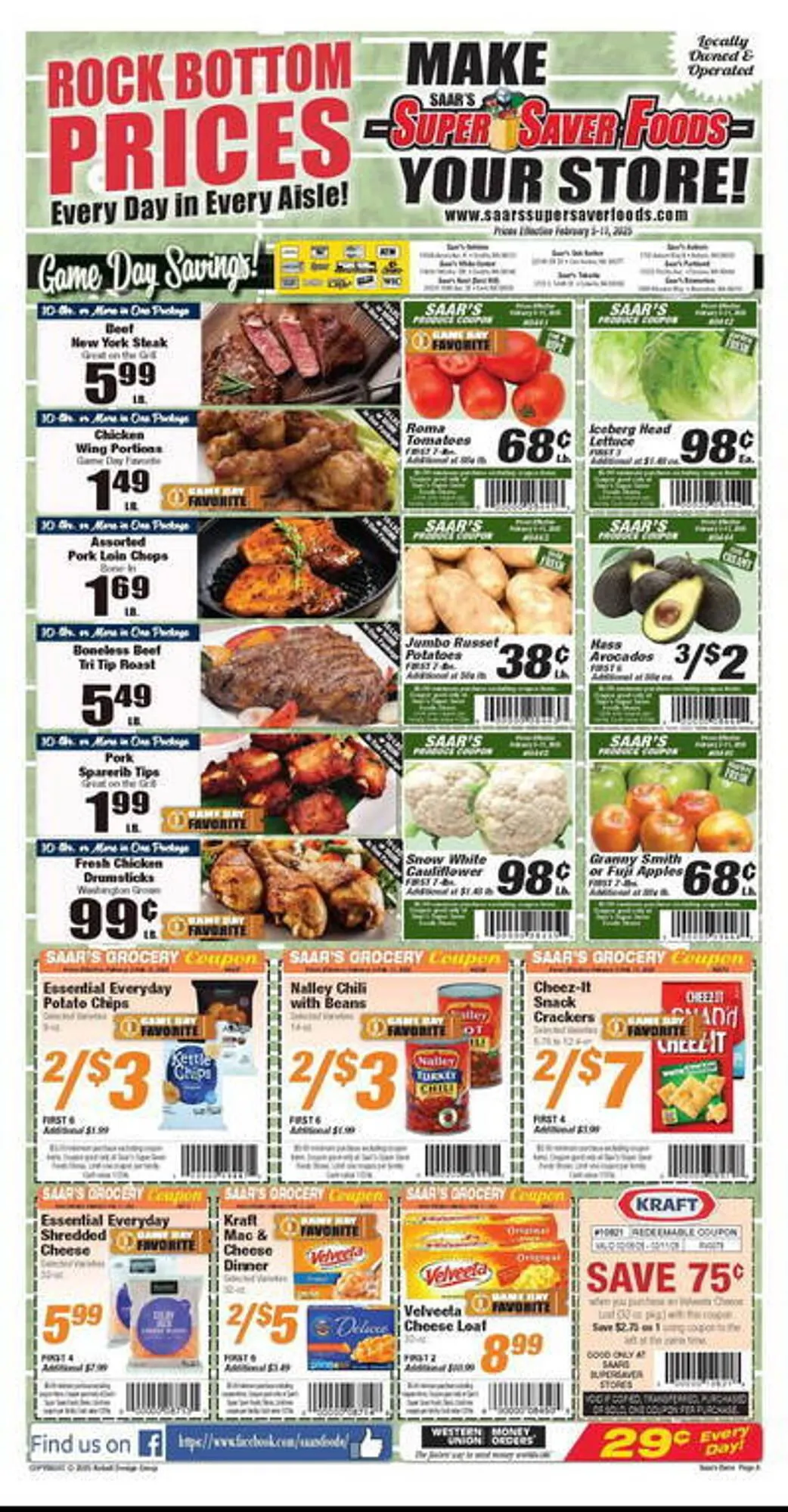 Weekly ad Super Saver Weekly Ad from February 5 to February 11 2025 - Page 1