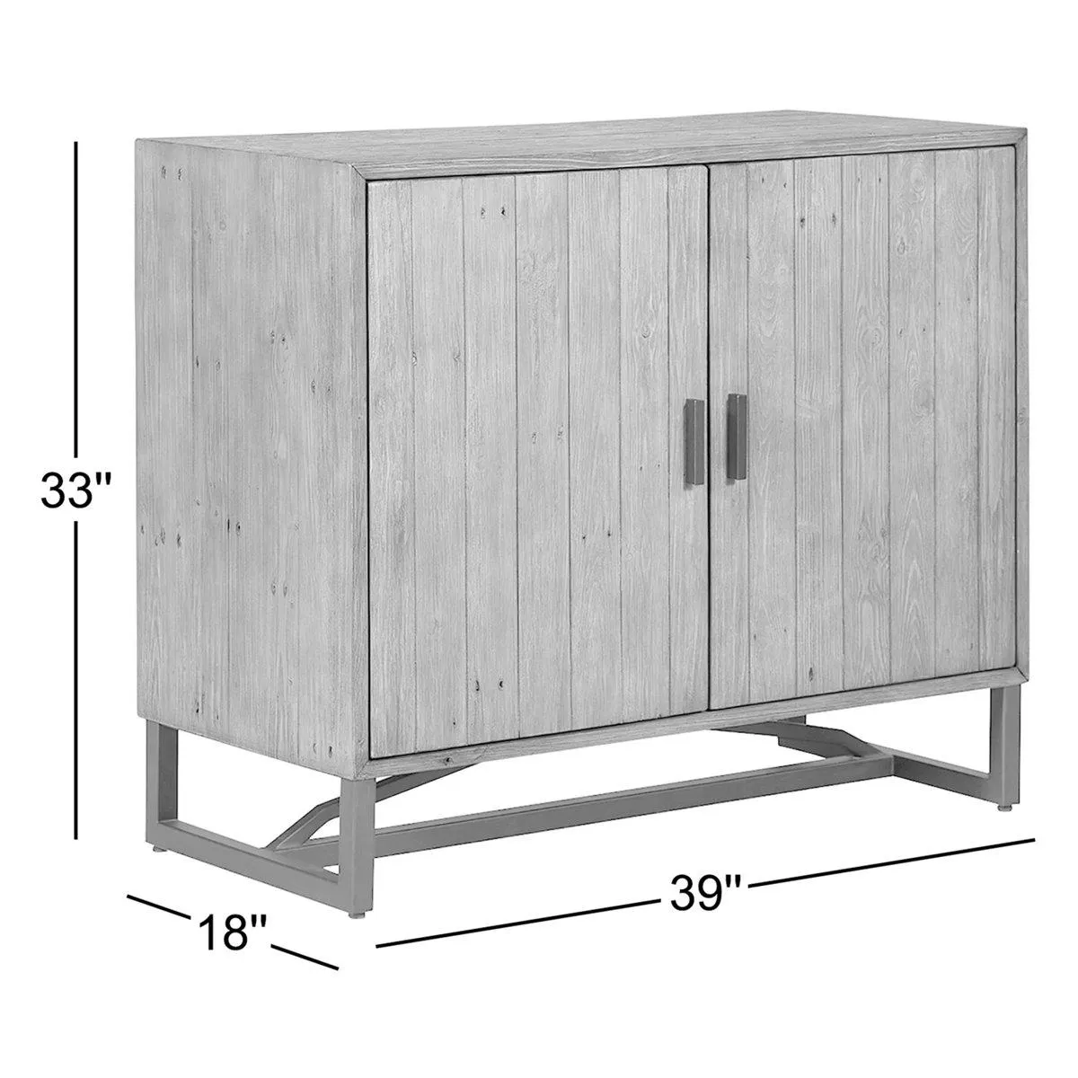 Lopez Solid Wood Storage Cabinet