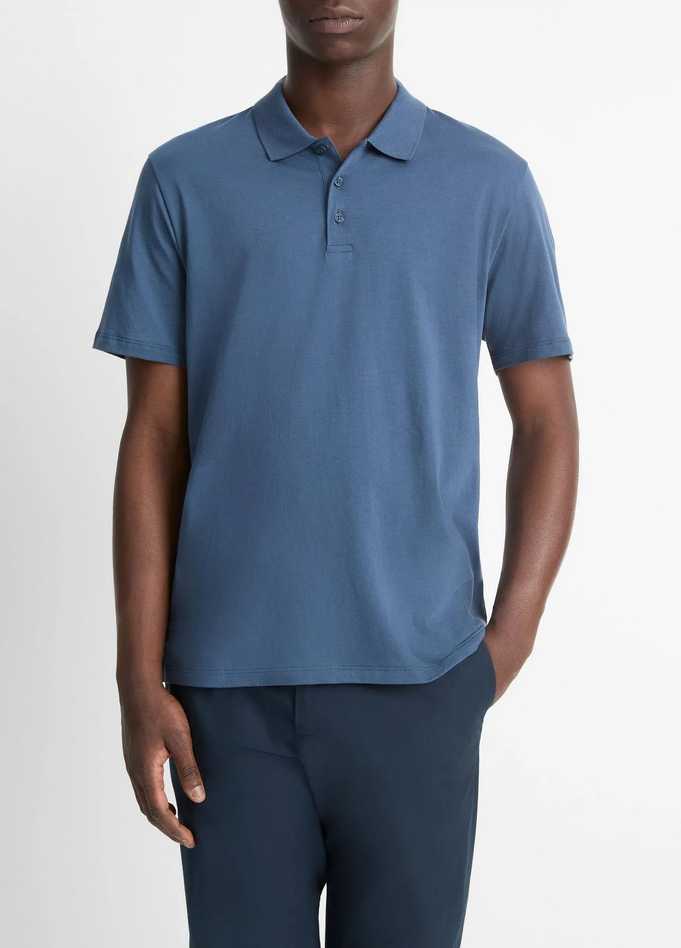 Pima Cotton Short-Sleeve Polo Shirt