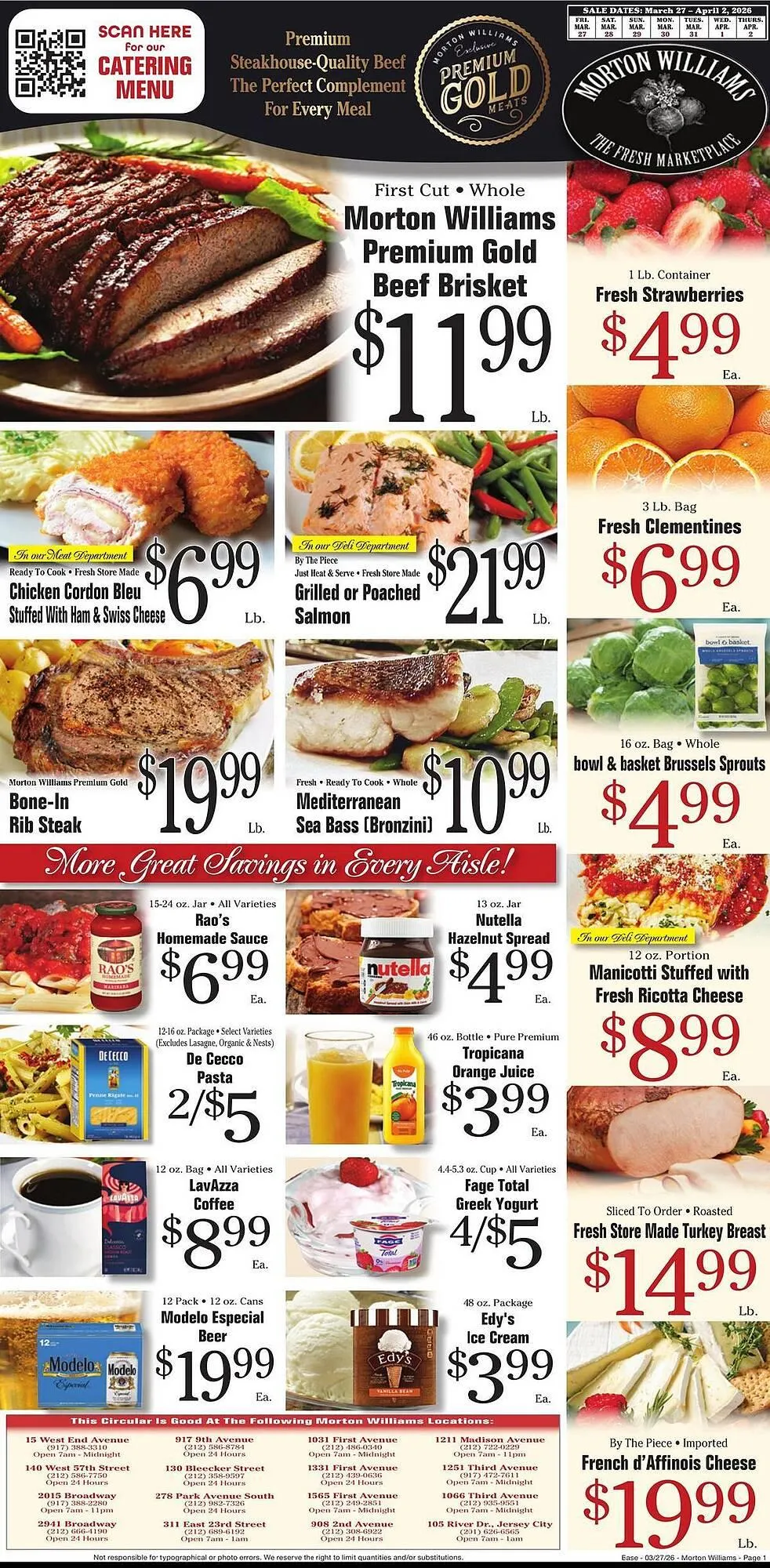 Weekly ad Morton Williams weekly ad from March 27 to April 2 2026 - Page 1