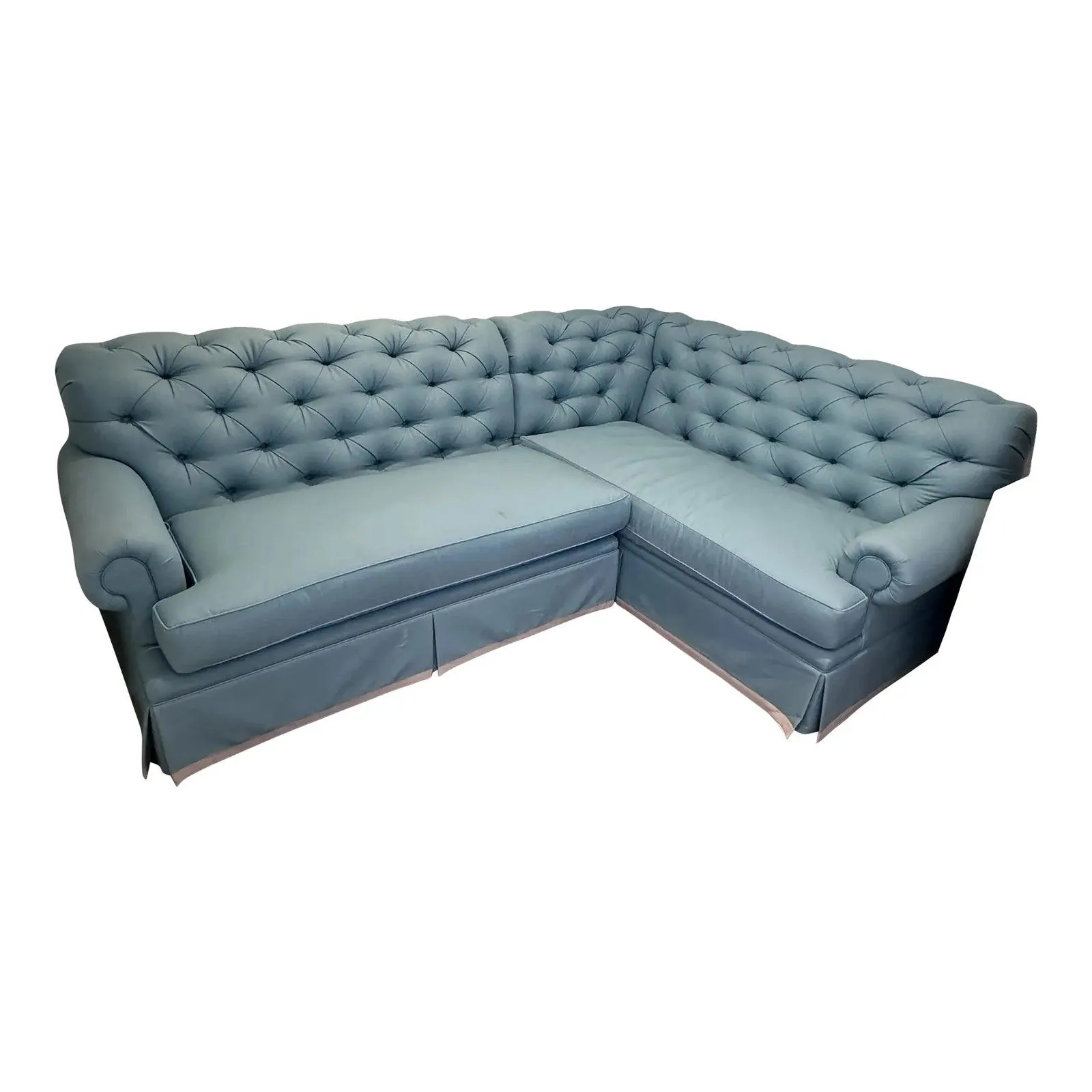 Custom Two Piece Sectional in Kravet Performance Linen
