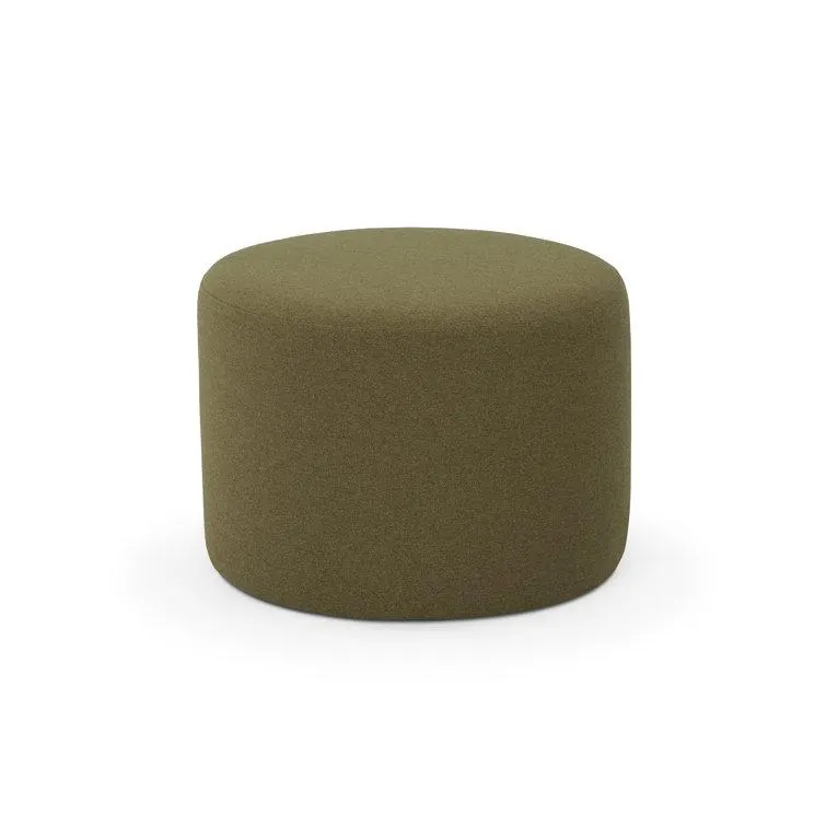 Dasa 22.05" Wide Round Pouf Ottoman