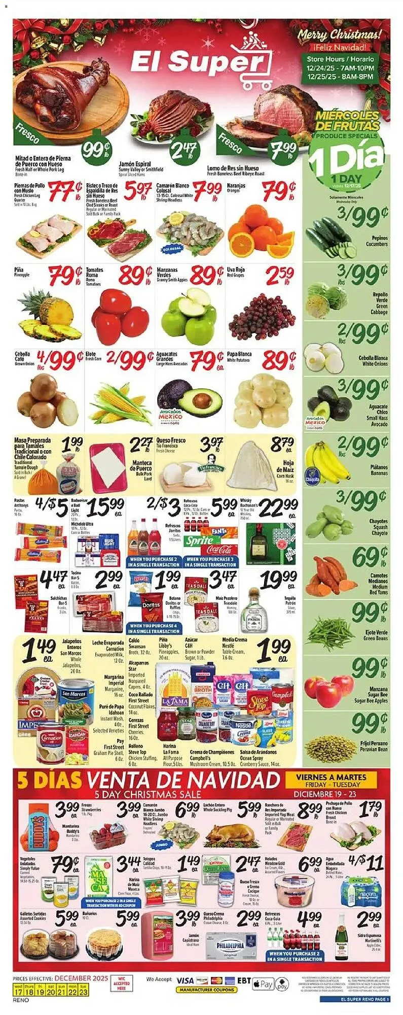Weekly ad El Super weekly ad from December 17 to December 24 2025 - Page 1