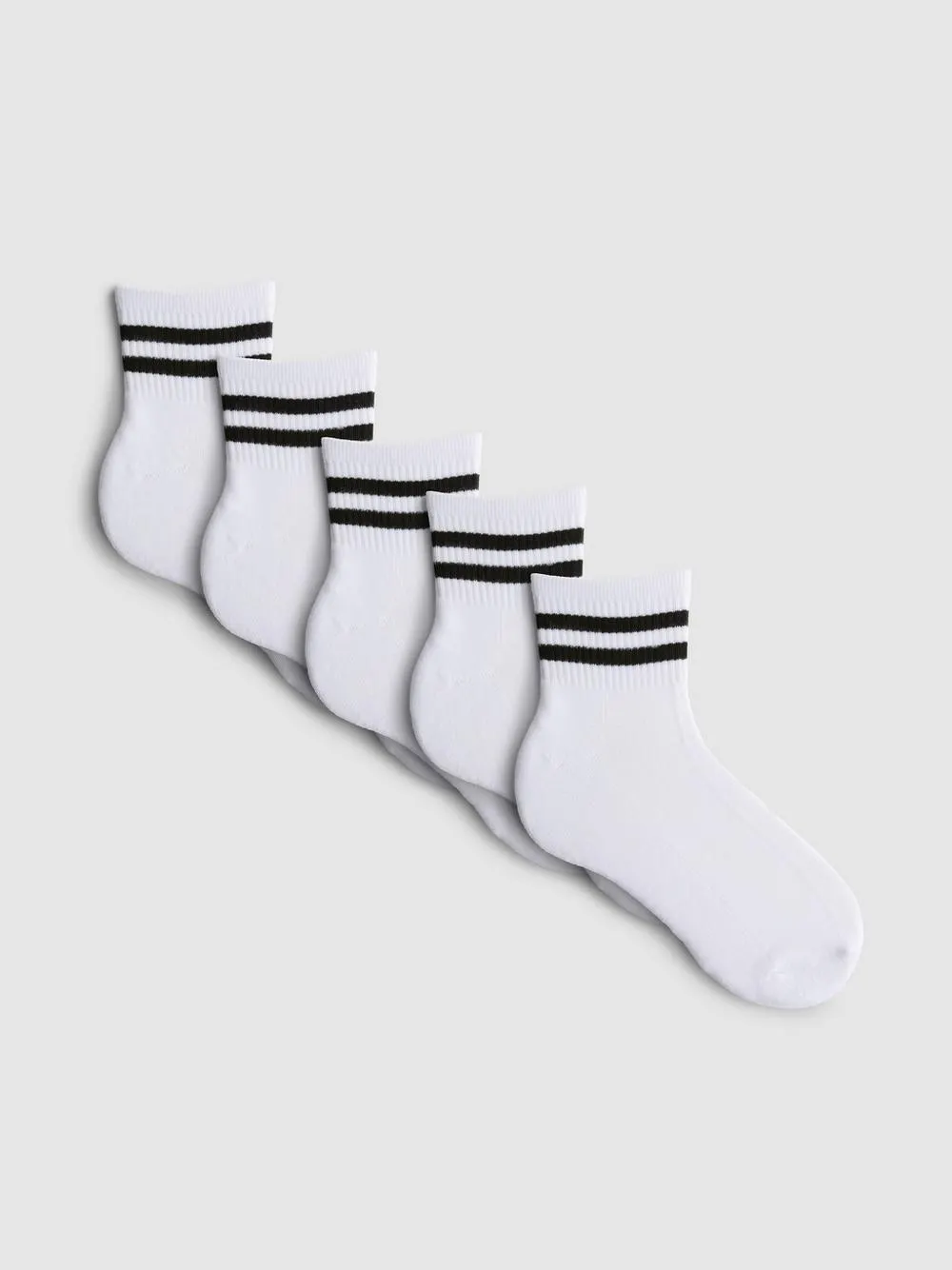 5-Pack Stripe Sneaker Socks
