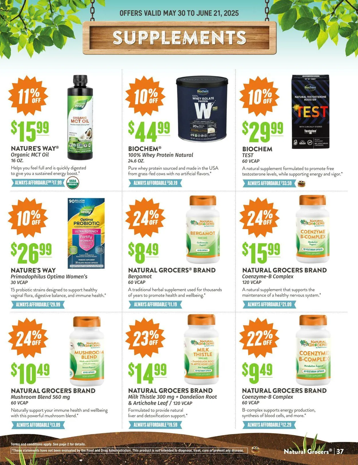 Weekly ad Natural Grocers from June 2 to June 18 2025 - Page 37