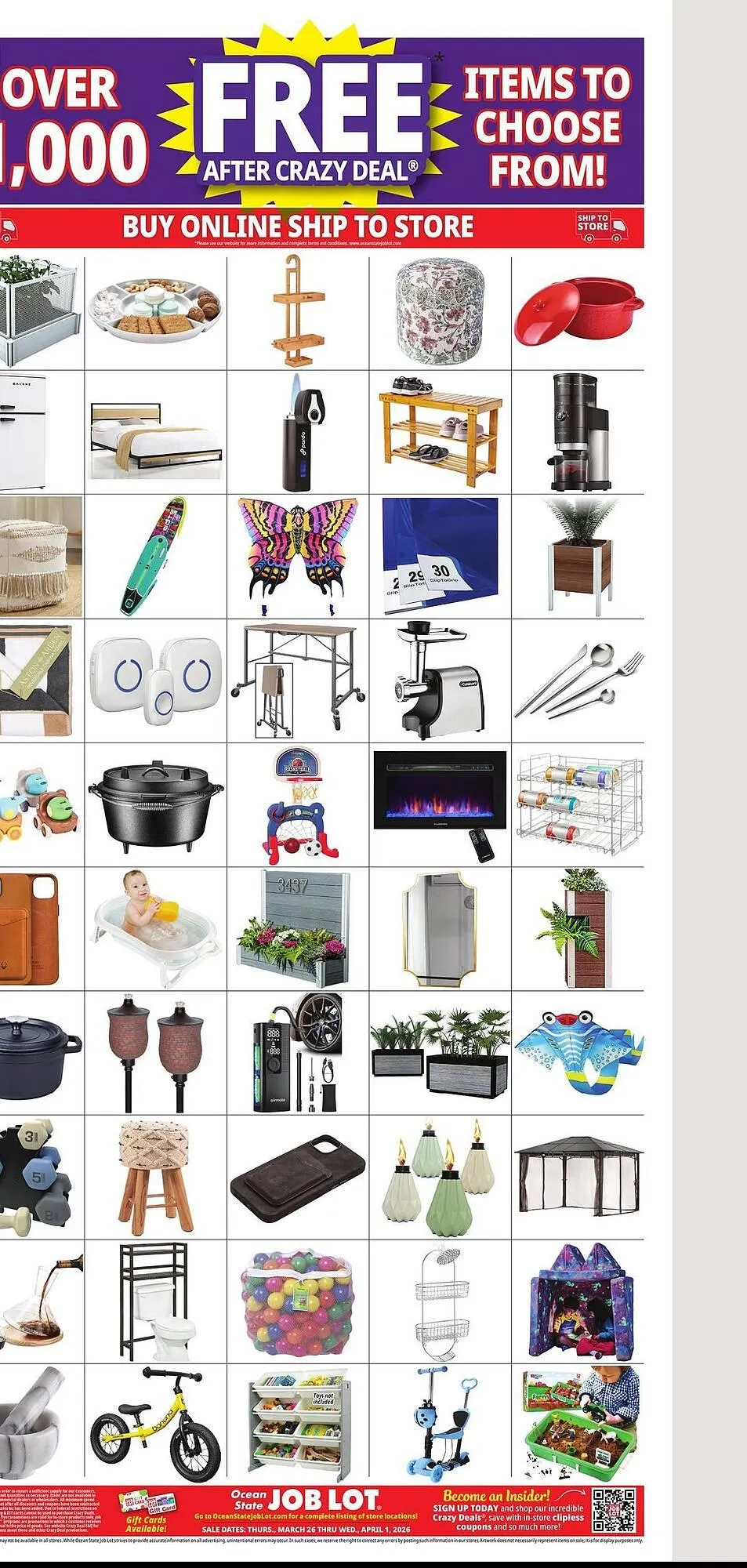 Weekly ad Ocean State Job Lot flyer from March 26 to April 1 2026 - Page 28