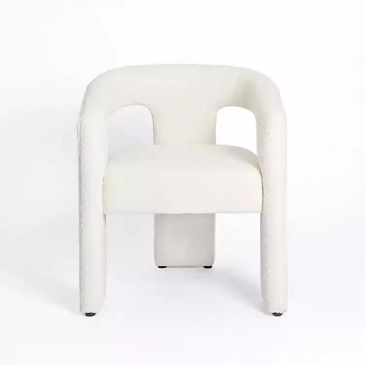 Cream Boucle Upholstered Burke Dining Chair