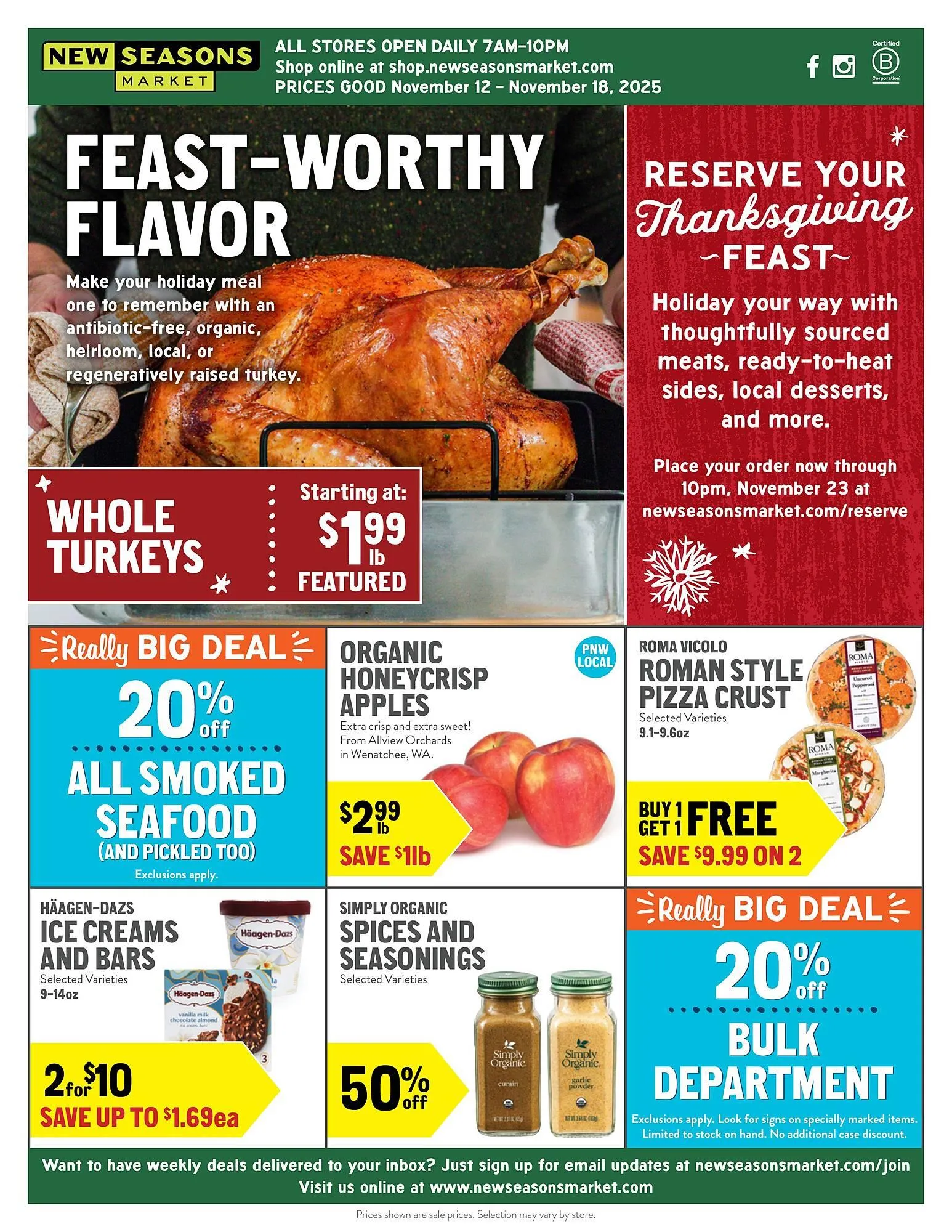 Weekly ad New Seasons Market weekly ad from November 12 to November 18 2025 - Page 1