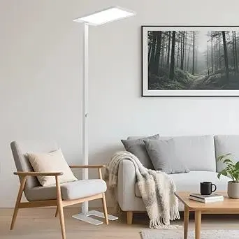 Eyelumia LED Floor Lamp, 100W Standing Light, 9000LM, 4000K Natural Daylight, Reading Lamp for Living Room Office