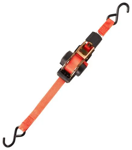 Bass Pro Shops Retractable Ratchet Straps with S Hooks 2 Pack