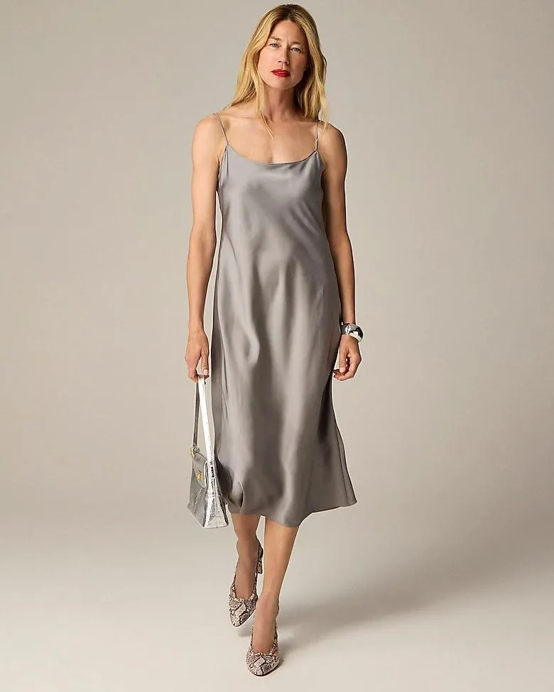 Gwyneth slip dress in luster charmeuse