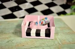 Pink Salt and Pepper Napkin Holder