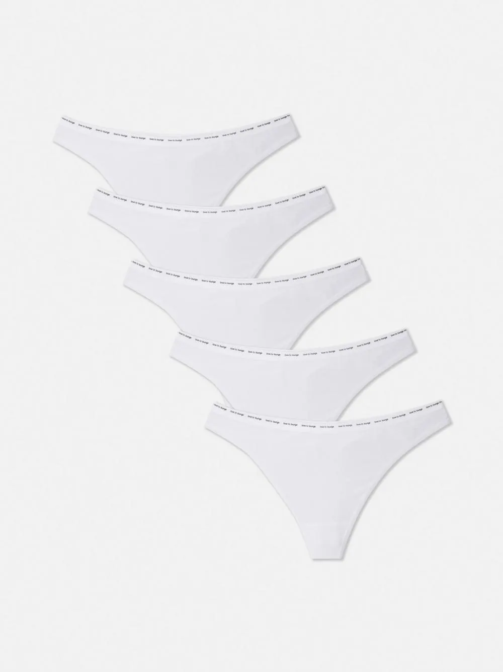 5-Pack Love To Lounge Thongs