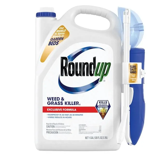 Roundup Weed Grass Killer4 with Sure Shot Wand 1 -Gallon Ready to Use Weed and Grass Killer