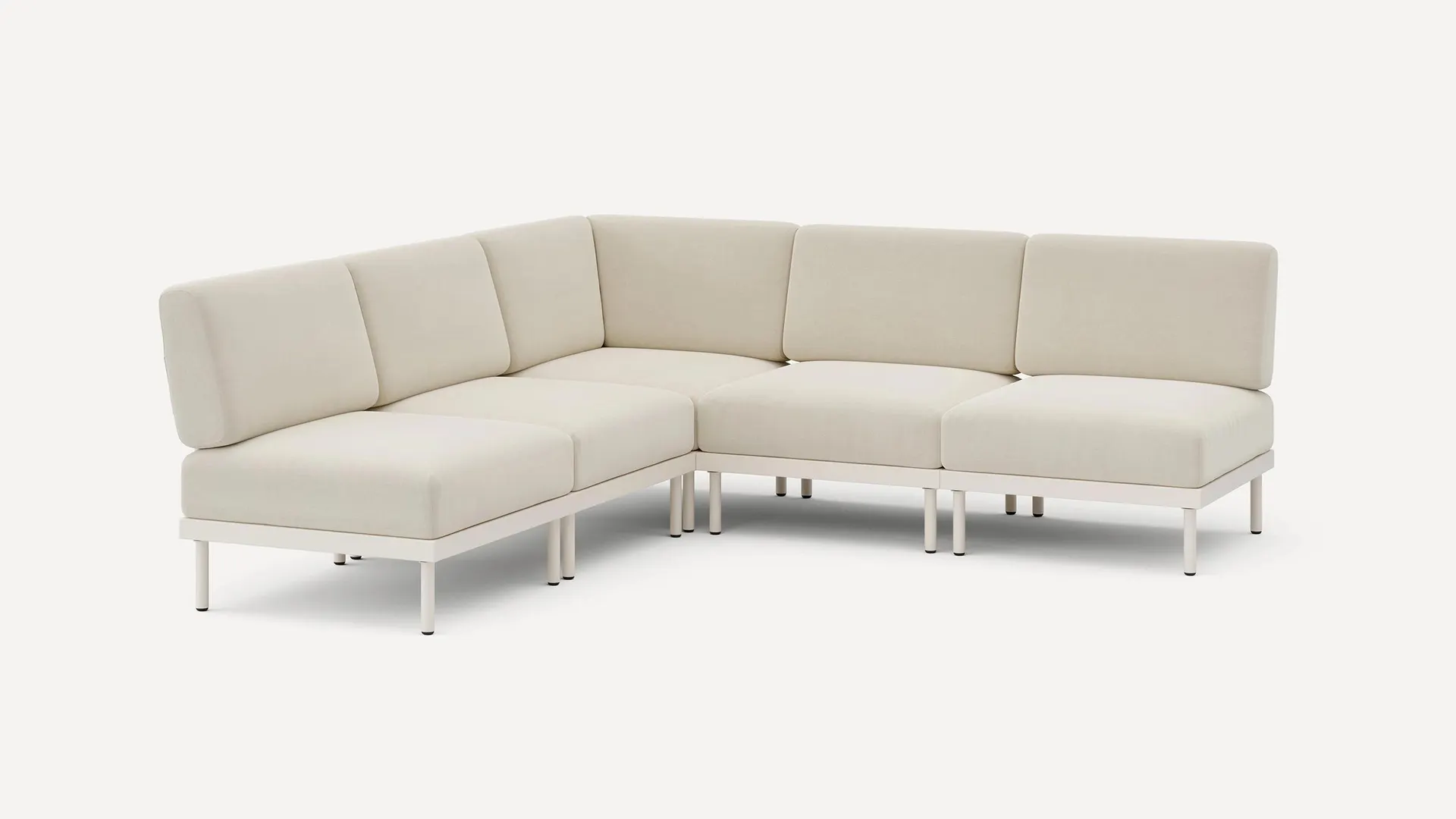 Relay Outdoor 5-Piece Armless Sectional