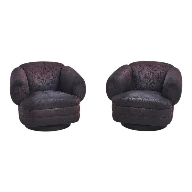 Vladimir Kagan for Directional Swivel Chairs, 1980