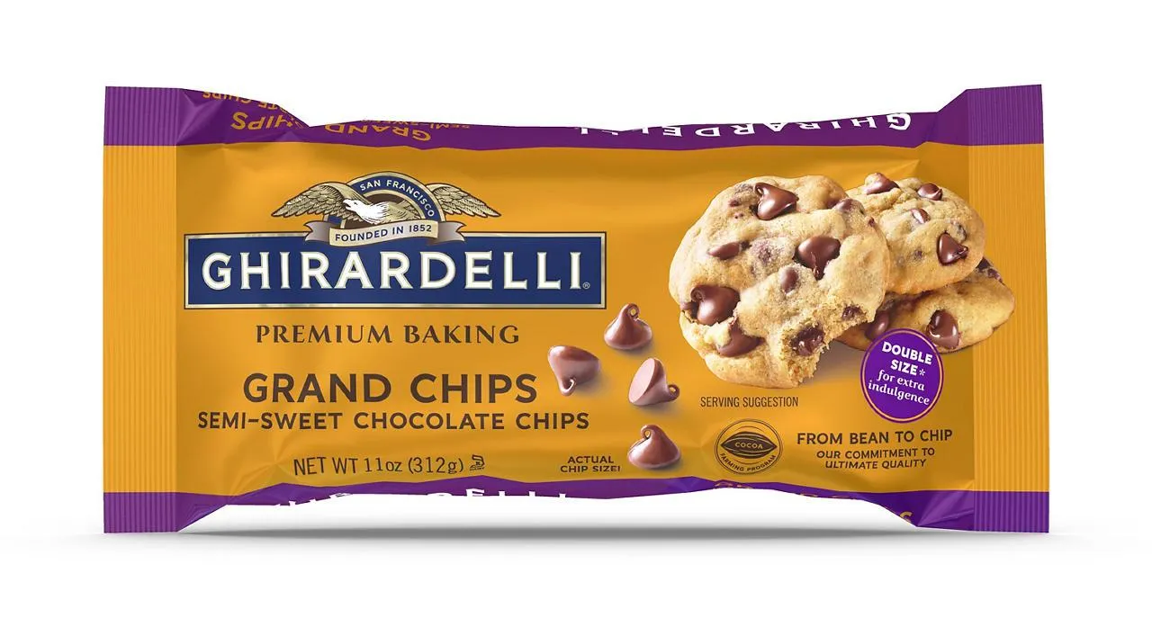 Grand Chips Semi-Sweet Chocolate Premium Baking Chips, 11 Oz.