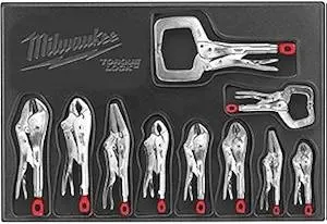 Milwaukee (MLW48223690) 10 Pc. Locking Plier Auto Kit