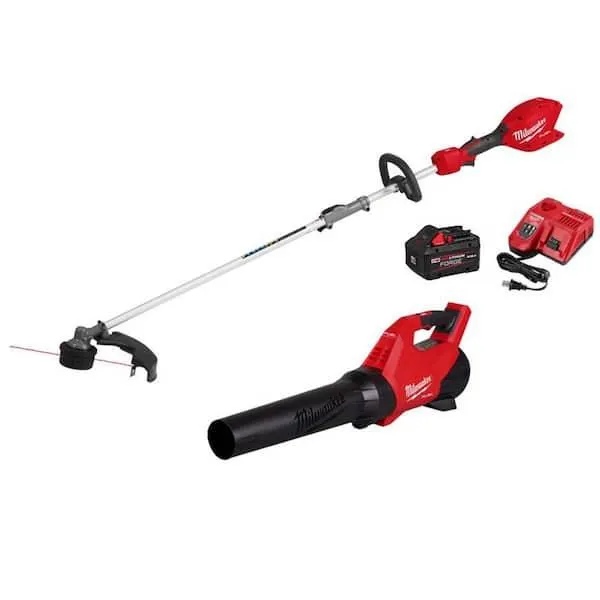 M18 FUEL 18V 16 in. Brushless Cordless Battery Powered QUIK-LOK String Trimmer 8.0 Ah FORGE Kit w/ M18 FUEL Blower