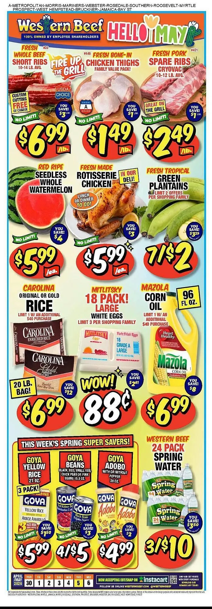 Weekly promotion Western Beef circular spanning from April 30 to May 6 2026 - Page 1 for Catalogue 365