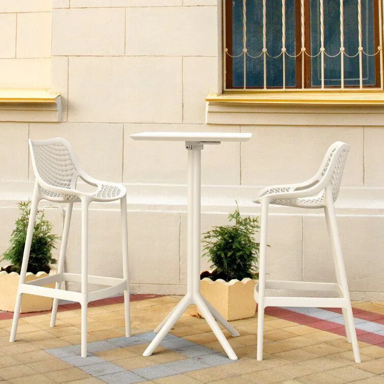 Asherton Square 2 - Person 23.6" Long Bar Height Dining Set