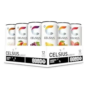 CELSIUS Assorted Flavors Official Variety Pack, Functional Essential Energy Drinks, 12 Fl Oz (Pack of 12)