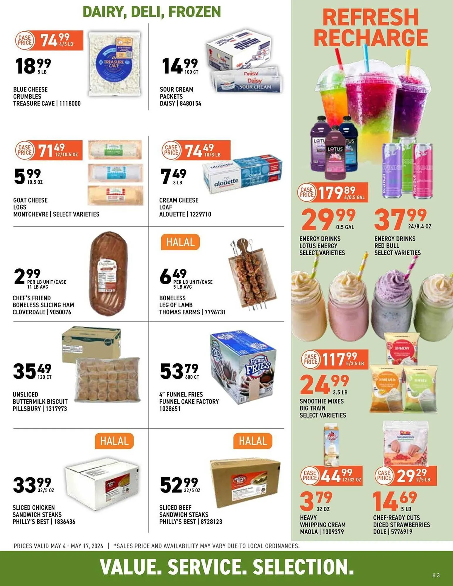 Weekly promotion US Foods Chef's Store weekly ad spanning from May 4 to May 17 2026 - Page 3 for Catalogue 365