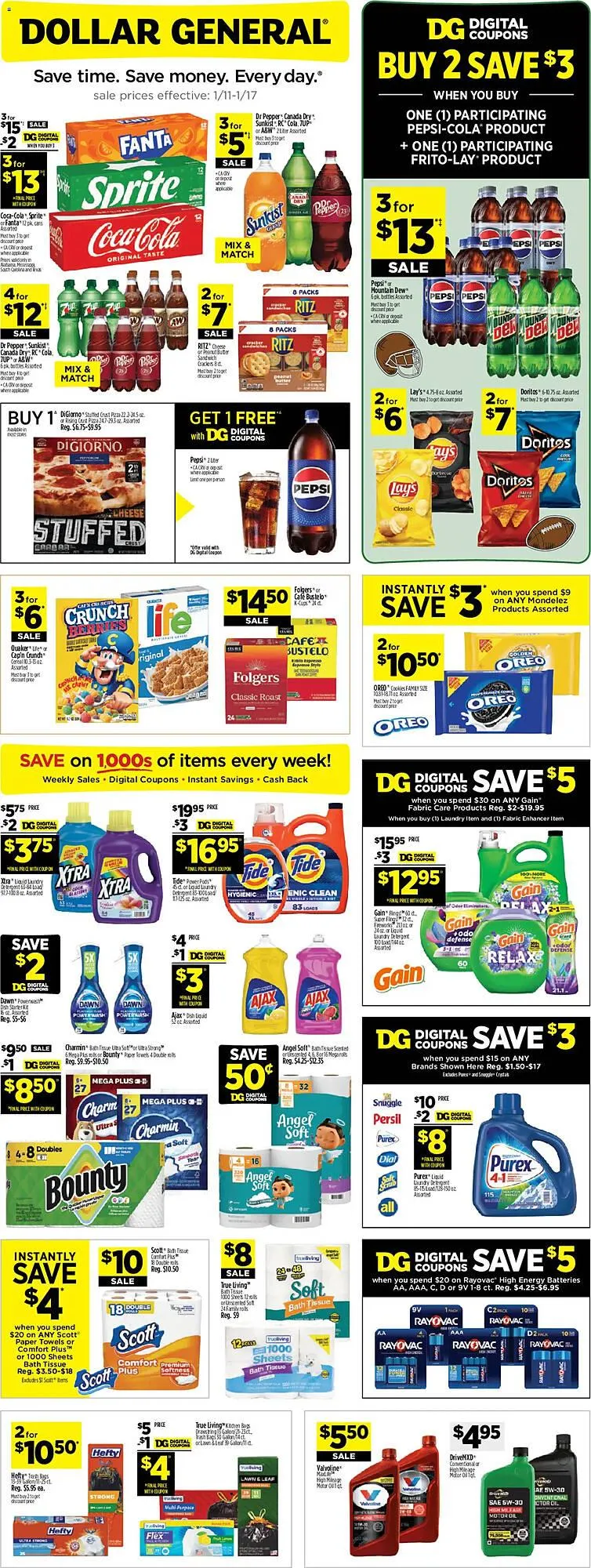 Weekly ad Dollar General weekly ad from January 11 to January 17 2026 - Page 1