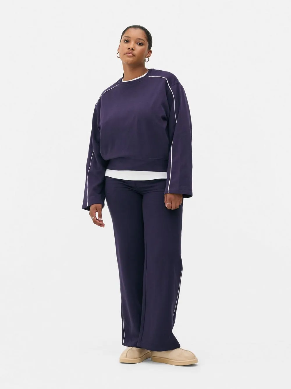 Sporty Bell Sleeve Sweatshirt