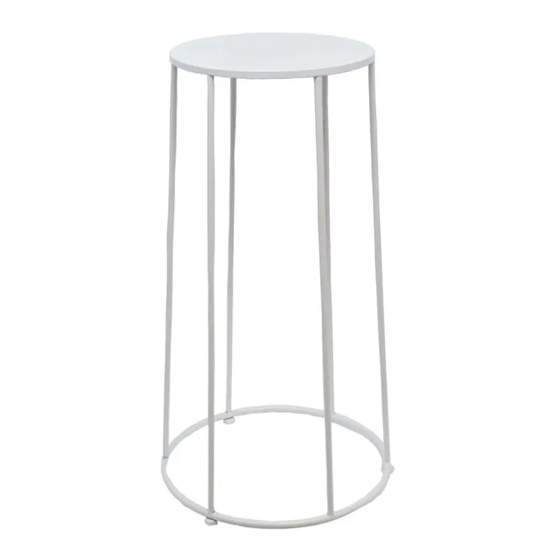 Sailor White Metal Plant Stand, Large